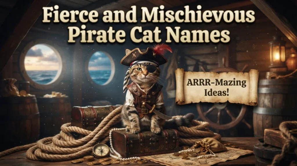 Fierce and Mischievous Pirate Cat Names