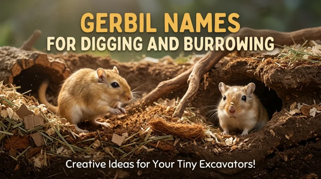 Gerbil Names for Digging and Burrowing