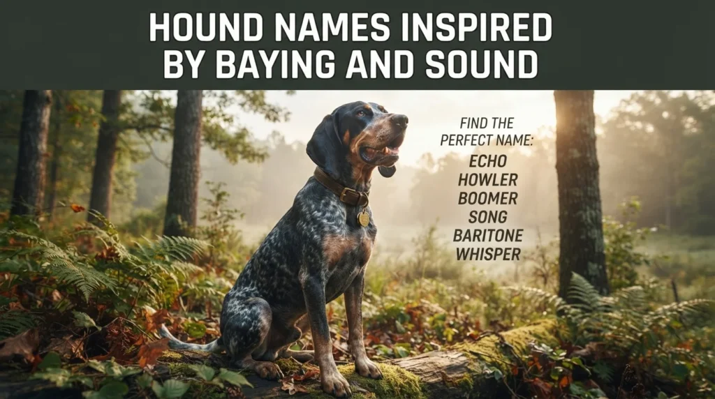 Hound Names Inspired by Baying and Sound