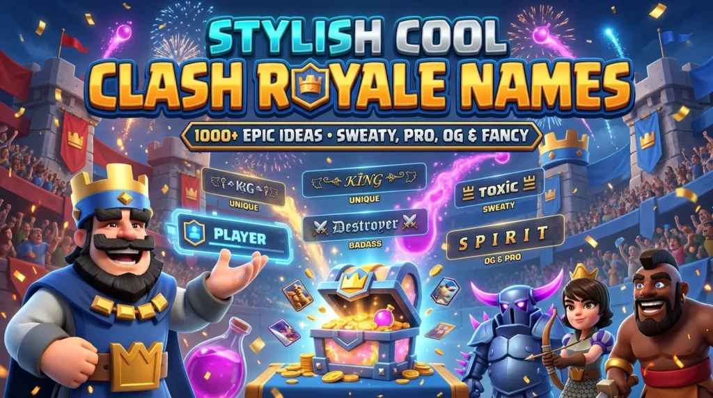 Stylish Cool Clash Royale Names